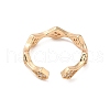 Brass Micro Pave Cubic Zirconia Open Cuff Rings RJEW-R146-02KCG-2