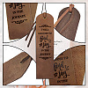 Cowhide Leather Labels AJEW-WH0386-0023-4