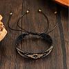 Bohemian Style Glass Seed Beads Braided Bead Braclets for Women NU9634-2-1