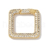 Rack Plating Brass Micro Pave Cubic Zirconia Twister Clasps KK-NH0002-08G-01-1