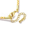 Polyester Cord Braided Bracelet Makings MAK-Z003-01G-18-3