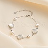 S925 Sterling Silver Cable Chain Link Bracelets BJEW-M085-01P-1