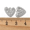 Brass Micro Pave Cubic Zirconia Pendants KK-H460-48P-3