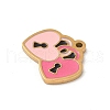 304 Stainless Steel Enamel Charms STAS-P388-19L-G-2