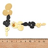 304 Stainless Steel Oval Tassel Stud Earrings EJEW-M101-05-3