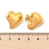 304 Stainless Steel Heart Stud Earrings EJEW-Q011-04G-3