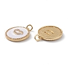 Brass Micro Pave Clear Cubic Zirconia Pendants ZIRC-Z008-13G-3
