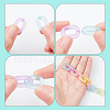 WADORN 450Pcs 9 Colors Transparent Acrylic Linking Rings MACR-WR0001-01-3