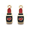 Rack Plating Alloy Enamel Pendants ENAM-T011-172-2
