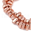 Electroplated Synthetic Non-magnetic Hematite Beads Strands G-I364-B01-RG-3