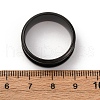 201 Stainless Steel Grooved Finger Ring Settings STAS-TAC0001-10D-B-4