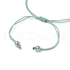 Natural Green Jade Beads Braided Bead Bracelets BJEW-TA00621-04-4