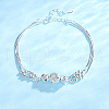 925 Sterling Silver Round Beaded Link Bracelets FS-WGB18E9-01-4