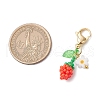 Sunflower Bud Acrylic Glass Seed Beaded Pendant Decorations HJEW-MZ00229-5