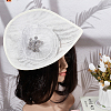 Linen Mini Hat Fascinator Base AJEW-WH0561-32E-5