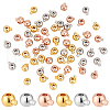   60Pcs 3 Colors Brass Crimp Beads KK-PH0006-32-1
