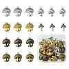 30Pcs 6 Styles Tibetan Style Alloy Mushroom Pendants TIBE-FS0001-14-1