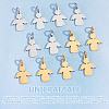 Unicraftale 12Pcs 2 Colors 201 Stainless Steel Pendants STAS-UN0053-68-5