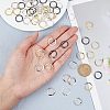 Fingerinspire 60Pcs 5 Colors Brass Linking Rings KK-FG0001-01-3