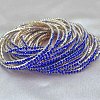 Brass Rhinestone Tennis Bracelets WG6EB7A-01-1