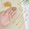 Unicraftale 24 Sets Long-Lasting Plated Brass Chain Extender KK-UN0002-51-5