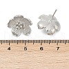 Brass Stud Earring Findings KK-Z099-05P-03-3