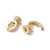 Brass Micro Pave Clear Cubic Zirconia Enhancer Shortener Pendant Bails KK-H483-02G-2