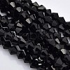 Faceted Bicone Glass Beads Strands X-EGLA-P017-3mm-04-1