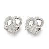 Brass Clear Cubic Zirconia Dangle Earrings EJEW-Q016-04P-2