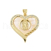 Rack Plated Brass Pendant KK-P270-05C-G-1