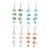 4 Pairs 4 Styles Natural Mixed Stone & Synthetic Turquoise Dangle Earrings for Women EJEW-TA00553-1