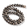 Natural Tibetan Wave Pattern dZi Agate Beads Strands G-B084-A02-02-3