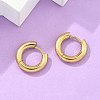 Ion Plating(IP) 304 Stainless Steel Hoop Earrings X-EJEW-F111-14mm-G-5