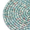 Dyed Synthetic Imperial Jasper Beads Strands G-P575-B09-4x2mm-03-3
