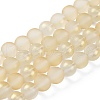 Spray Painted Glass Round Bead Strands DGLA-Q015-10mm-21-1