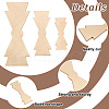 Olycraft 3Pcs 3 Styles Brass Cabochons DIY-OC0013-27-4