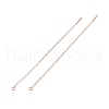 Ion Plating(IP) 304 Stainless Steel Stud Earring Finding STAS-E161-06RG-3