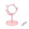 Miniature Cute Cat's Head Alloy Makeup Mirrors MIMO-PW0001-013A-1
