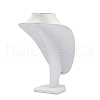 MDF Covered with PU Leather Bust Shaped Necklace Display Stands ODIS-S015-02B-3