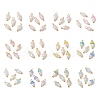 12Pcs Flower Acrylic Charms PALLOY-JF03588-1