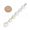Christmas Glass Octagon Beads Hanging Suncatchers HJEW-JM02269-4