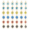 ARRICRAFT 36Pcs 6 Colors Handmade Evil Eye Lampwork Charms FIND-AR0002-02-1
