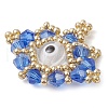 Seed Beads Beaded Charms PALLOY-MZ00344-03-3