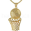 Basketball Alloy Pendant 201 Stainless Steel Box Chain Necklaces FS-WG5A2E4-01-1