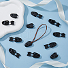 DICOSMETIC 60Pcs ABS Zipper Pull Cord Lock Cord Ends FIND-DC0004-62-5