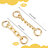 Unicraftale 4Pcs 2 Styles Alloy Link Bag Strap Extender FIND-UN0003-10-3