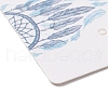 100Pcs Woven Web/Net with Feather Print Paper Jewelry Display Cards AJEW-Z021-01B-2