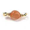 Natural Sunstone Links Connectors G-K316-02K-G-RS-2