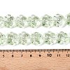 Transparent Electroplate Glass Beads Strands EGLA-T021-12D-4