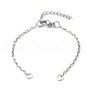 Tarnish Resistant 304 Stainless Steel Box Chain and Bracelet Making AJEW-JB01063-1